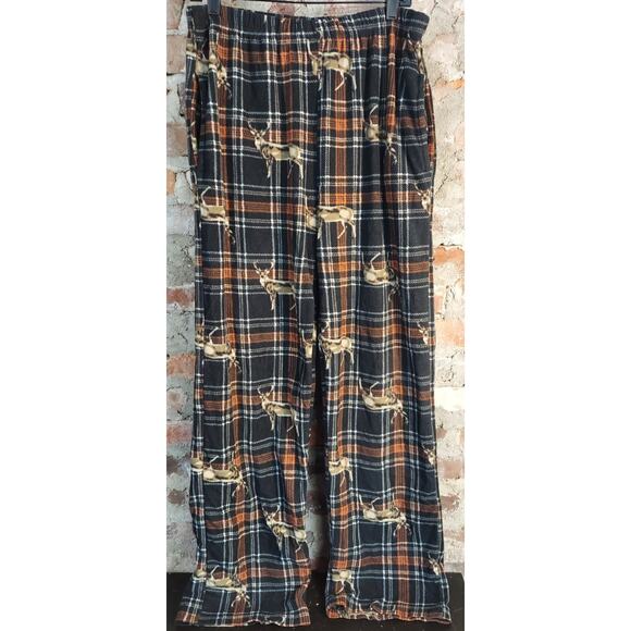 Woodland Creek Light Pajama Lounge Pants Mens Sz XL Outdoor Deer Hunting ab - Picture 1 of 3
